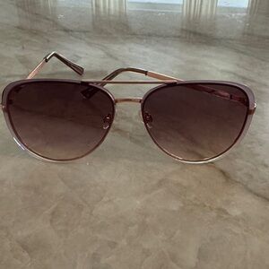 Sofia by Sofia Vergara Brown Aviator Sunglasses